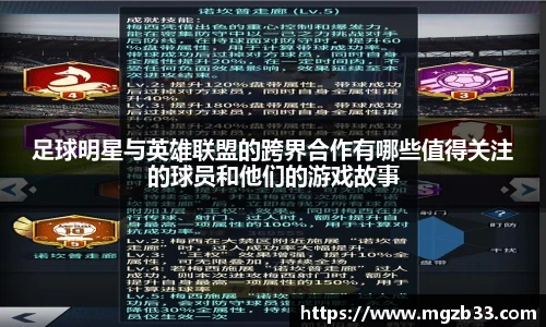 足球明星与英雄联盟的跨界合作有哪些值得关注的球员和他们的游戏故事